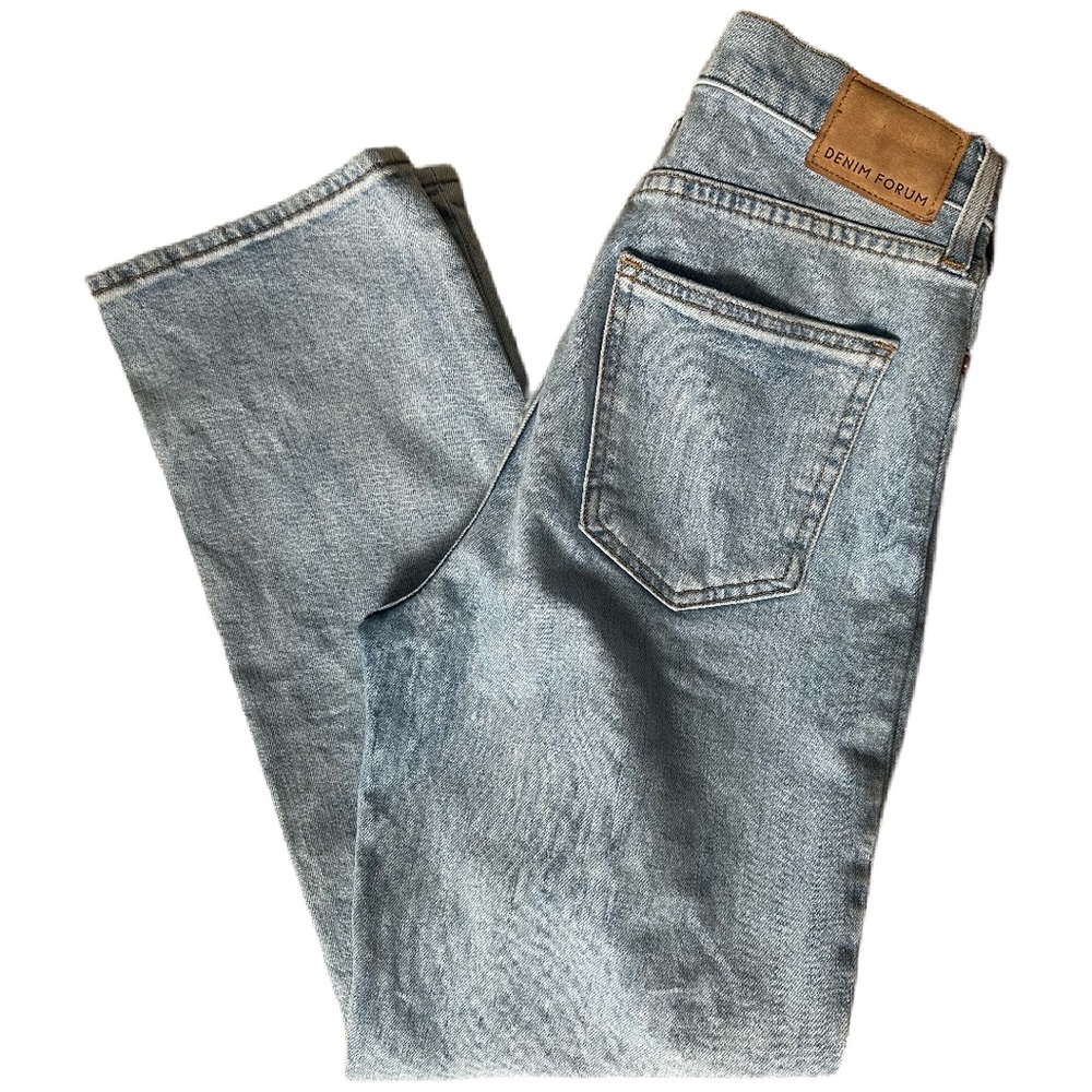 Denim Forum women’s Pale Blue Straight-Leg Jeans